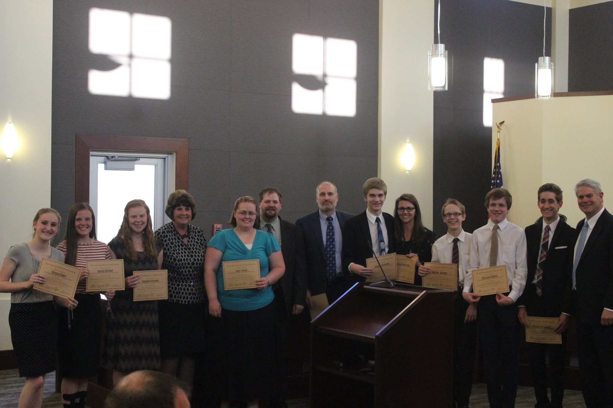 2016 YCC Certificates of completion of leadership